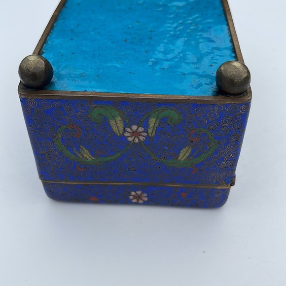 Vintage Chinese cigarette cloisonné box metal - Picture 10 of 16